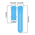 thumbnail image 3 of Correa de reloj inteligente Correa de reloj de silicona para Xplora X5 Play Reloj para niños (Azul), 3 of 5