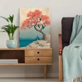 thumbnail image 5 of Elegant Tree Canvas Art, Pastel Nature Painting with Birds, Soothing Decor for Home Office, 5 of 8