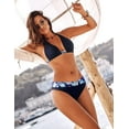 thumbnail image 6 of Charmo Womens Halter Bikini Swimsuit High Cut 2 Piece Bathing Suits, 6 of 8