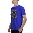thumbnail image 4 of Ecuador National Football Team Fashion Men'S Basic Short Sleeve T-Shirt Blue Small, 4 of 5