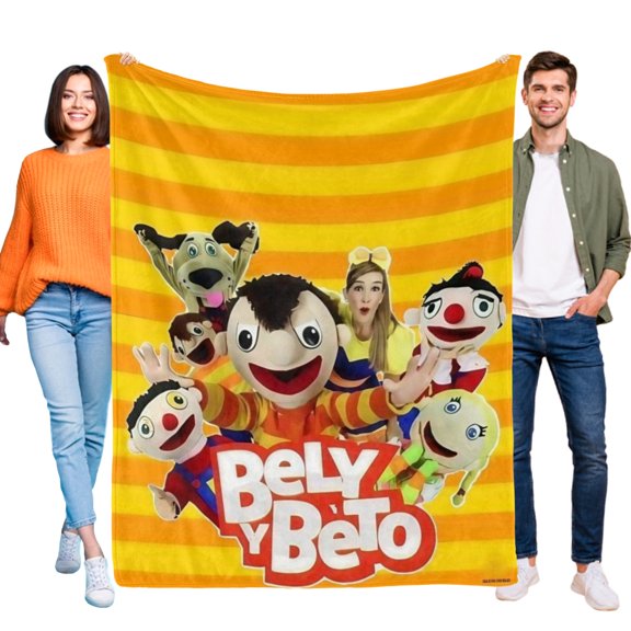 FSMYJJZY Bely y Beto Flannel Throw Blanket 30"x40" Soft Warm Home Couch Decor Gift