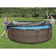thumbnail image 6 of Bestway: Round Pool Cover - 12 Foot, Black - Above Ground Pools Accessory, Drainage Holes, Built-In Rope Secure, Water Protector, Block Debris & Dirt, 6 of 11