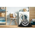 thumbnail image 2 of Ahgly Company Machine Washable Indoor Square Transitional Midnight Gray Area Rugs, 6' Square, 2 of 7