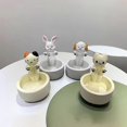 thumbnail image 2 of Cartoon Rabbits/Dog Candle Holder Practical Desktop Decorative Model for Living Room Home, 2 of 5