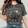 thumbnail image 4 of Fun Aunt Knight Riding Black Cat Shirt, Hear Ye Hear Ye Auntie Has Arrived Tee, Funny Medieval Cat Meme T-Shirt, Auntie Gift, 4 of 7