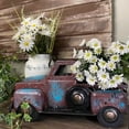 thumbnail image 5 of harmtty Vintage Farmhouse Truck Decor Flower Plant Succulent Pot Planter Holder Resin Crafts Rusty Rustic Farm Pickup Table Decoration, 5 of 19