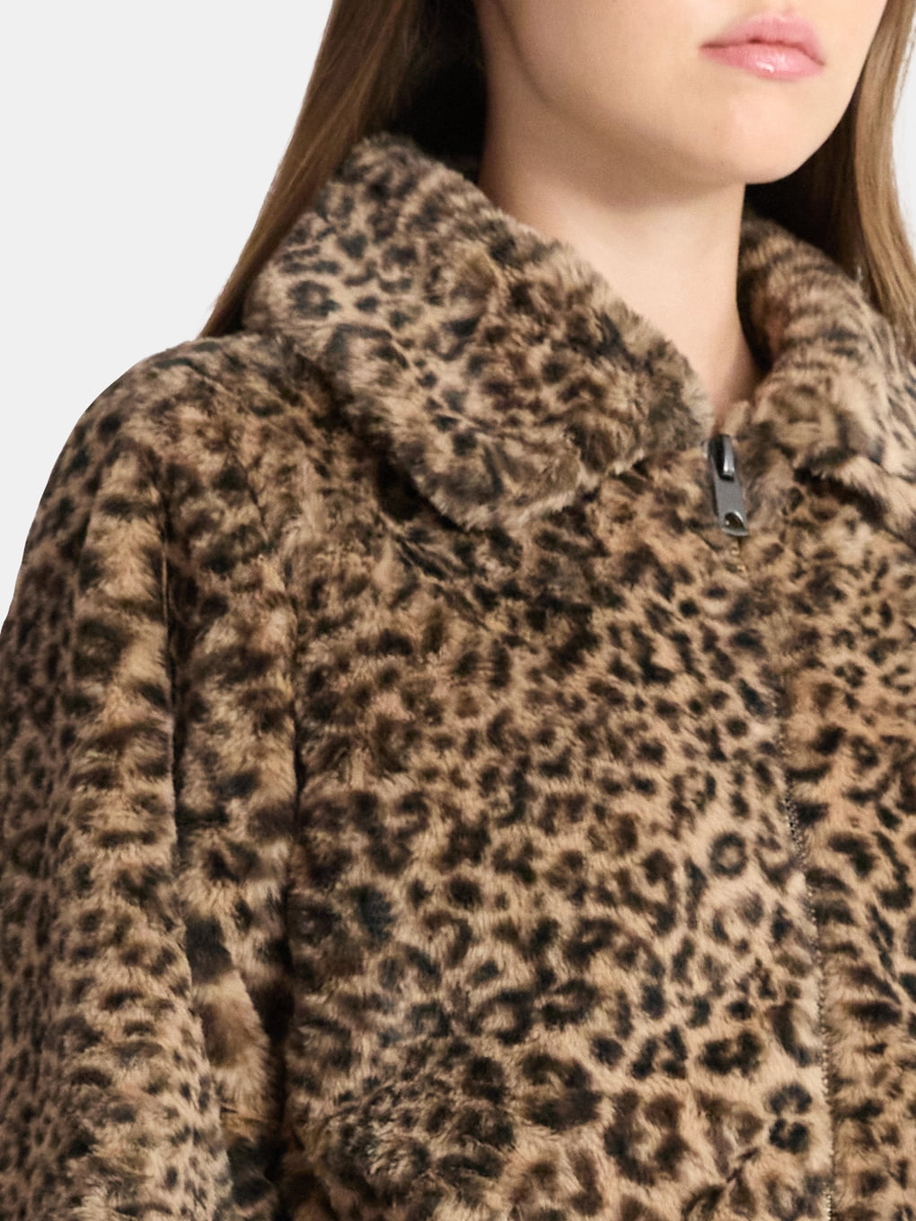 No Boundaries Faux Fur Jacket, Women's