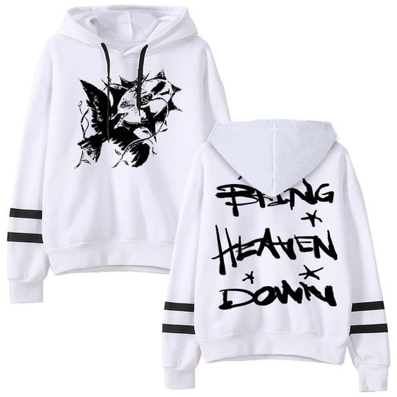 Hulvey Bring Heaven Down Hoodie Long Sleeve Sweatshirt Women Men Casual Pullover Clothes