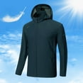 thumbnail image 2 of JTieacloth Casual Warm Coat Men's Lightweight Casual Jacket Breathable Hooded Outdoor Windbreaker For Spring Summer Daily Wear Comfortable Travel Jacket Blue, 2 of 3