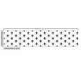 thumbnail image 2 of Fleur De Lis Sofa Upholstery Fabric by the Yard, French Damask Composition Monochrome Pattern Royal Classic Insignia Motif, Decorative Fabric for DIY Home Accents, 10 Yards, Black White by Ambesonne, 2 of 4