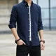 thumbnail image 3 of Ropa Hombre Sencillo Tops Camisas y Blusas de Manga Corta para Hombre Oficina con Bolsillo Formal Blanco Normal Slim Fit Nuevo en Asia SI, 3 of 5