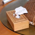 thumbnail image 4 of Caja de pañuelos de bambú, caja dispensadora de pañuelos faciales con de bambú para , encimera, dispensador, decoración, pañuelos perfecl Sostenedor del tejido, 4 of 8