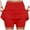 Red, variant on GEWSEY Skorts for Women Dressy Casual Plus Size High Waist Skirt with Shorts Underneath Tennis Skorts with Pockets Tummy Control Dark Green, 5XL