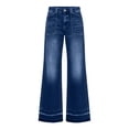 thumbnail image 4 of qucoqpe Womens Wide Leg Jeans High Waisted Stretchy Baggy Trendy Flare Denim Pants, 4 of 7