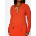 thumbnail image 4 of Rebdolls Women's Bandage Button Detail Mini Bodycon Dress - Orange - 2X, 4 of 5