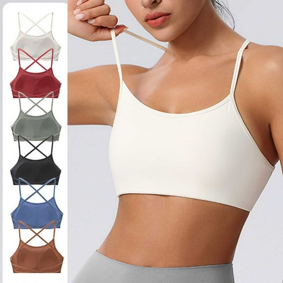 Fartey 3 Pack Wirefree Sports Bras for Women Lightweight Full Coverage Wireless Bra Medium Support Seamless Yoga Bras Plus Size Gym Workout Bra Black,White,Pink 4XL