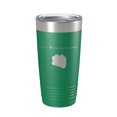 thumbnail image 1 of Lake Wononscopomuc Map Tumbler Travel Mug Insulated Laser Engraved Coffee Cup Connecticut 20 oz Green, 1 of 1