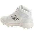 thumbnail image 3 of New Balance Youth 3000V6 Molded Baseball Cleats White/White Medium 5, 3 of 5