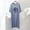 Blue, variant on Women's Sleepshirt Dress Comfortable Nightshirt Nightgown Short Sleeve Sleepwear Purple XXL