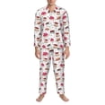 thumbnail image 3 of Pofeuu Birthday Cake Print Men's Long Sleeve Pajama Set Pijamas Para Hombres Pijamas Para Hombres Mens Pajamas Set-X-Large, 3 of 7