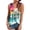 Multicolour, variant on T Shirts for Women Coconut Tree Print Crew Neck Sleeveless Loose Fit Racerback Tank Tops for Summer Wear Womens Graphic Tees Multicolour L