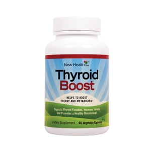 New Health Thyroid Boost, Thyroid Support and Weight Loss Supplement With Iodine, Helps Metabolism, Ashwagandha, Coleus Forskohli 30 day (Best Supplements For Slow Metabolism)