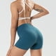 thumbnail image 4 of Gibobby Pantalones De Casuales Para Mujer Leggings elásticos de cintura alta para levantamiento de cadera para mujer, pantalones cortos de puntos para deportes, Yoga y Fitness(Azul marino, M), 4 of 5