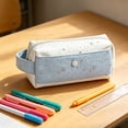 thumbnail image 5 of Back to School Supplies Under 1 Pencil Case Aesthetic Zipper Pencil Bag Large Stationery Organizer Bag for Girls Boys Students #829, 5 of 8