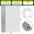 thumbnail image 1 of Edtara Galvanized Hardware Cloth Chicken Wire, Steel Mesh Rolled Fence for Garden Support, Poultry Netting Cage, Snake Fence Protection and Tree Guard Applications, 1 of 7