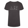 thumbnail image 1 of Dare 2B - Camiseta Crystallize Hojas para Mujer (Gris Carbón), 1 of 2