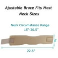 thumbnail image 2 of Bmnmsl Adjustable Soft Foam Neck Brace Support Dislocation Fixation Pain Relief, 2 of 5