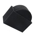 thumbnail image 2 of 8Pcs Coupe Isolée à la Chaleur Forme Set de Table Feutre Ménage Coaster Table Ronde Forme Décoration Set de Table, Noir, 2 of 8