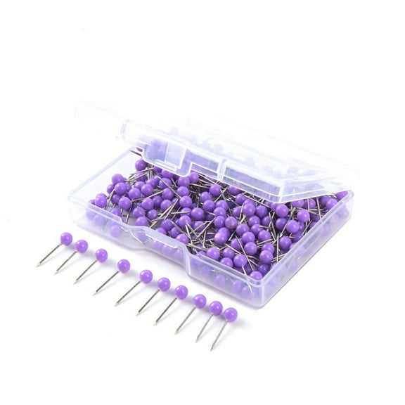 YIEMEEN Colored Sewing Pins Ball-shaped Long Quilting Pins for Fabric Sewing DIY Jewelry Clothing Accessories