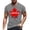 Grey, variant on Outdoor Top for Men Fashion Printed Comfort Breathable Summer Clothes for Men,Army Green,L