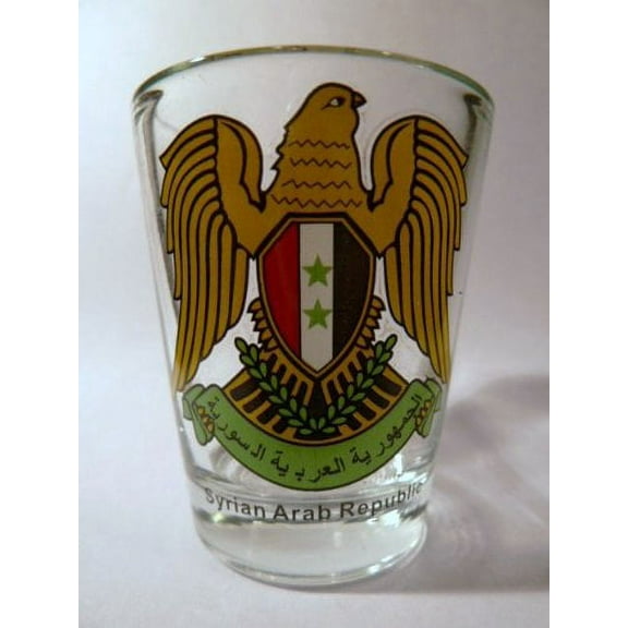 Syria Coat of Arms shot glass