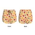 thumbnail image 3 of Balery Autumn Maple Leaves Pantalones cortos deportivos para mujer con forro y dos bolsillos, elásticos, para entrenamiento, gimnasio, yoga-Small, 3 of 7