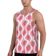 thumbnail image 2 of Easygdp Strawberries Men's Tank Top, Sleeveless Muscle T Shirts, Breathable, Quick-Dry, Loose for Gym, Running, Fitness - Large, 2 of 9