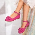 thumbnail image 4 of newwalpole Toddler Girls Dress Shoes Mary Janes Ballerina Flats for Girls Shoes Toddler Hot Pink for Size 2, 4 of 5
