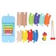 thumbnail image 1 of Wooden Train Track Expansion Pack Flexible Assembly Changeable Expandable Educational Wooden Railway Kits with Musical Instrument, 1 of 4