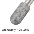 thumbnail image 4 of Brocas de diamante Uxcell para herramientas rotativas con vástago de 1/4 de pulgada, nariz de bola cilíndrica de 10 mm, 120 de grano, 10 piezas, 4 of 4
