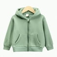 thumbnail image 2 of Godom Boys Sweatshirts Kids Child Toddler Boy Girl Solid Long Sleeve Patchwork Hooded Thickened Warm Sweatshirt Pullover Blouse Tops, 2 of 7