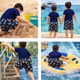 thumbnail image 2 of INGEAR Little Boys Quick Dry Beach Board Shorts Kids Swim Trunks UPF 50+ Swimsuit with Pockets, 2 of 6
