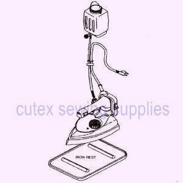 Silver Star ES-90A Gravity Feed Industrial Electric Steam Iron Set