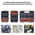 thumbnail image 2 of Double Side Screw Organizers Box with Lids Compartments Tool Bin Divider Compartment Containers Sorting Screw Box, 2 of 9