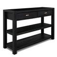 thumbnail image 4 of Grain Wood Furniture Montauk Console Table, Solid Wood with a Farmhouse Black Finish, 4 of 7