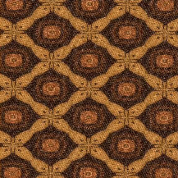 Ahgly Company Indoor Square Patterned Blood Night Red Area Rugs, 8' Square