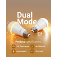 thumbnail image 2 of Sunco 6 Pack A19 Night Light Bulbs, Sleep Lights for Bedroom, Lamp, Nursery, Mood Soothing, 800 LM (80 LM Nightlight), 5000K Daylight (2000K Amber Glow), Dimmable, E26 Base UL, 2 of 7