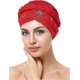thumbnail image 2 of 4 Pieces African Women Turban Cap Beaded Headscarf Beanie Twisted Braid Wrap Hat Gift, 2 of 5