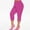 B35 Hot Pink womens leggings clearance under $5, variant on Leggings for Women under $5! Cagogo Womens Summer Capri Leggings Plus Size Butt Lift Knee Length Cropped Pants Workout Athletic Running High Waisted Hollow Out Casual Summer Yoga Pants