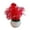Red, variant on NUZYZ Artificial Plant Pot Plastic Garden Imitation Flower Pot